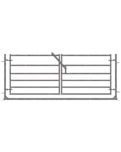Pair of 6 Railed Gates in 2500mm Frame