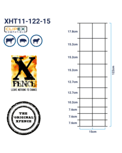 X™ fence® Cattle/Railway Fence XHT11-122-15 100m