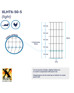 X™ fence® Hinge/Apron Fence XLHT6-50-5 100m